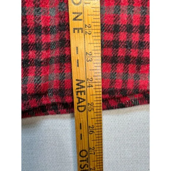 Woolrich Wome's Zip Up Cardigan Shirt Jacket Long Sleeve Size S Red Black Plaid - Picture 5 of 10